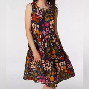 ModCloth Princess Highway Variety Garden Cottage Linen Blend Dress Size 16